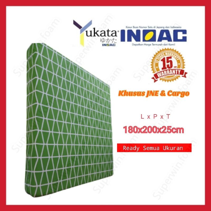 Kasur Busa [180x200x25cm]  Yukata D24 Garansi 15th | Kasur Inoac | Kasur Lipat