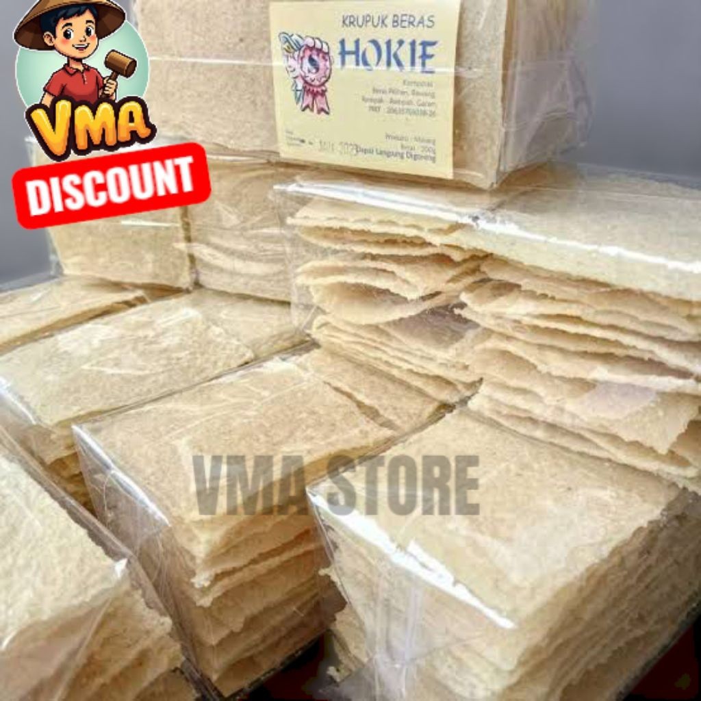 

KERUPUK GENDAR MENTAH KARAK PULI BERAS MENTAH TERMURAH NETO 220 gram ASLI MADIUN