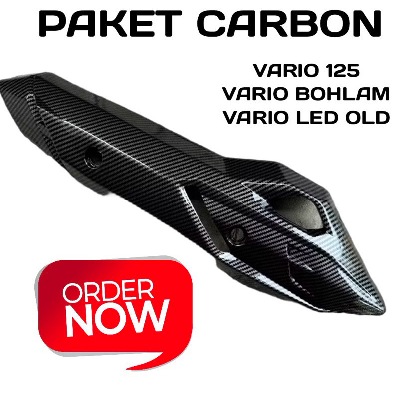 TUTUP KNALPOT VARIO OLD CARBON 2012-2017 ◾️tutup knalpot vario 125 150 old carbon GROSIRVARIASI99