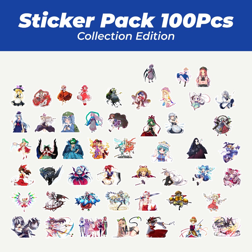 

Hot Stiker Game Series Touhou Project Karakter Mix 6 Lucu Anti Air Stikers Berperekat Waterproof Sticker Decal Buat Motor Helm Buku Journal Koper Casing HP Laptop Botol Minum