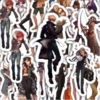 

100PCS Lucu Stiker Game Series Black Survival Character Mix 1 Stiker Aesthetic Stiker Anti Air Stikers Berperekat Waterproof sticker decal buat Motor Helm Buku Journal Koper Casing HP Laptop Botol Minum Hadiah anak