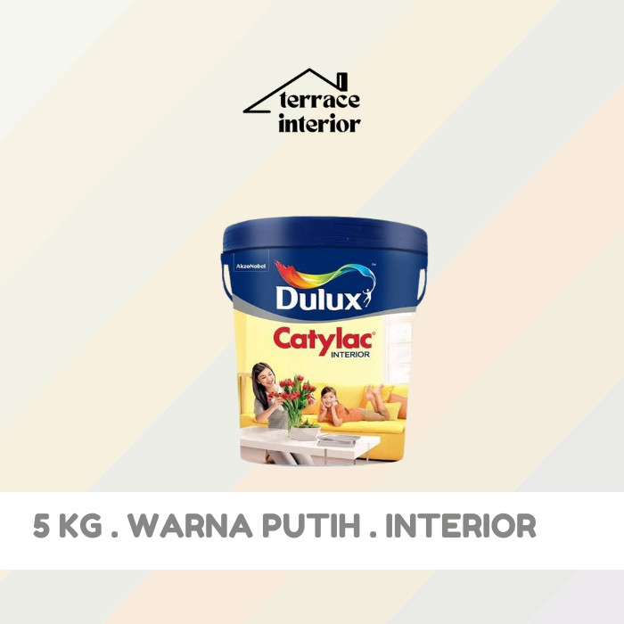 Cat Tembok Dulux Catylac Interior Warna Putih 5KG