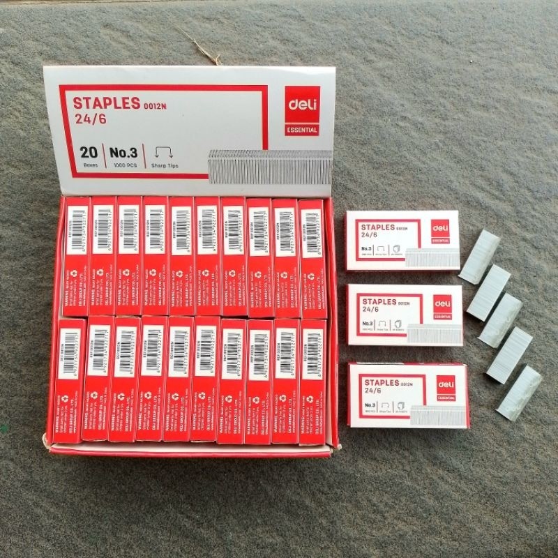 

Isi Staples Deli NO.3 24/6 ( Pak ) [ Original ]