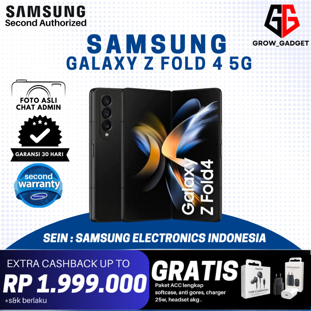 SAMSUNG GALAXY Z FOLD 4 5G 12/512GB & 12/256GB SECOND SEIN (Samsung Electronics Indonesia).