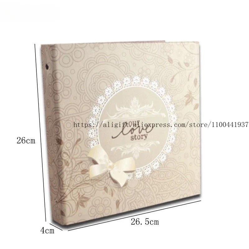 

DIY Handmade Sticky 12 Inch Family Photo Albums Blank Diary Our Love Story Scrapbook Loose-Leaf Album Wedding Birthday Gift