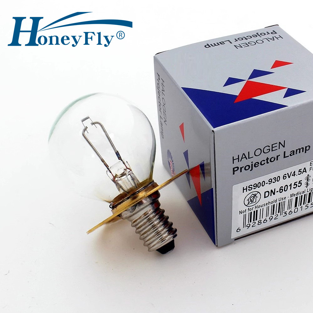 HoneyFly Ophthalmic Slit Lamp E14 6V 4.5A 27W Flange Ring /9-Hole Microscope Bulb for Haag-Streit HS