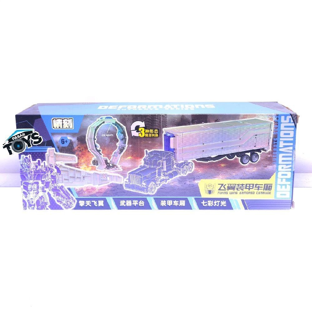 SUNMORNING    JK-12 Flying Wing Armored Carriage Jet Wing And Trailer Accessory Set for Optimus Prim