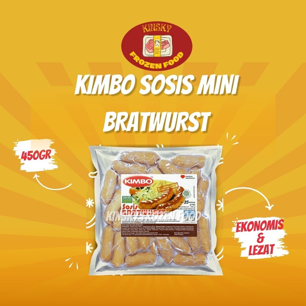 

SOSIS KIMBO MINI BRATWURST 450GR