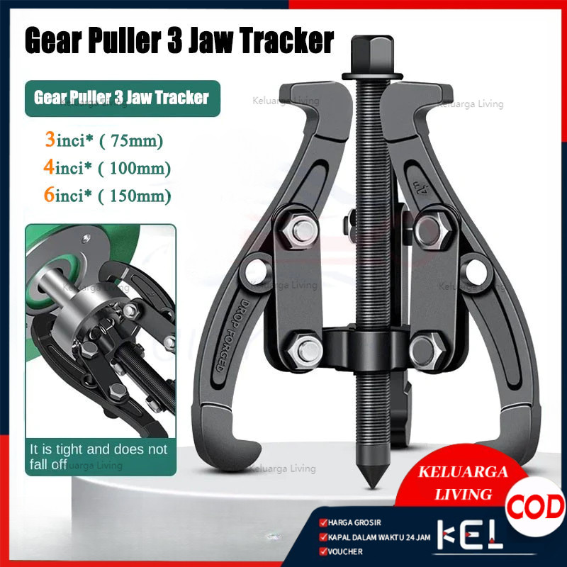 

【Ready Stock,COD】Treker 3 Kaki 3" 4" 6" Inch Traker - Alat Melepas Bearing,alat pencabut bearing laher - Alat Melepas Laher Gear Puller 3 Jaw Tracker/Treker 3 Kaki 3" 4" 6" Inch - Gear Puller 3 Jaw Tracker, alat pencabut bearing laher ALAT MELEPAS BEARING