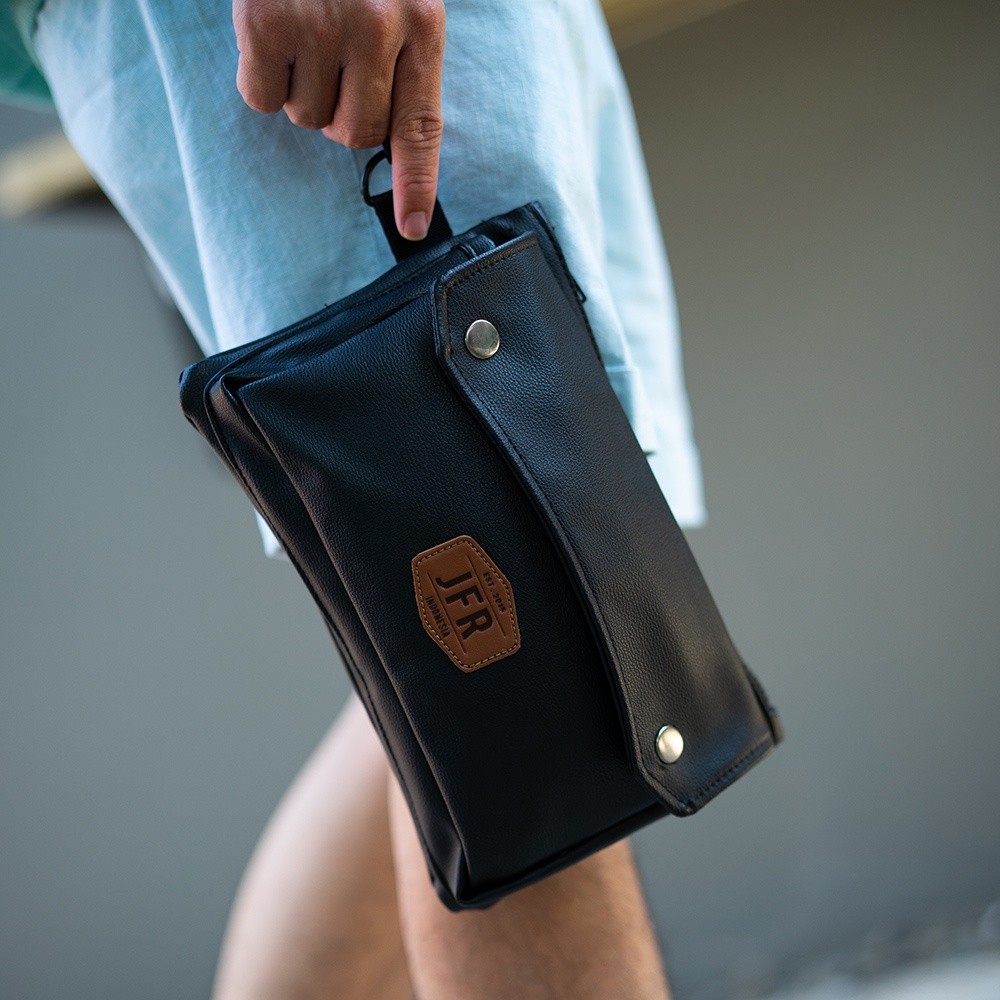Tas Selempang Pria JFR Daro Hand Bag Kulit PU Premium Pouch Kecil Simple Elegan JPOUCH05