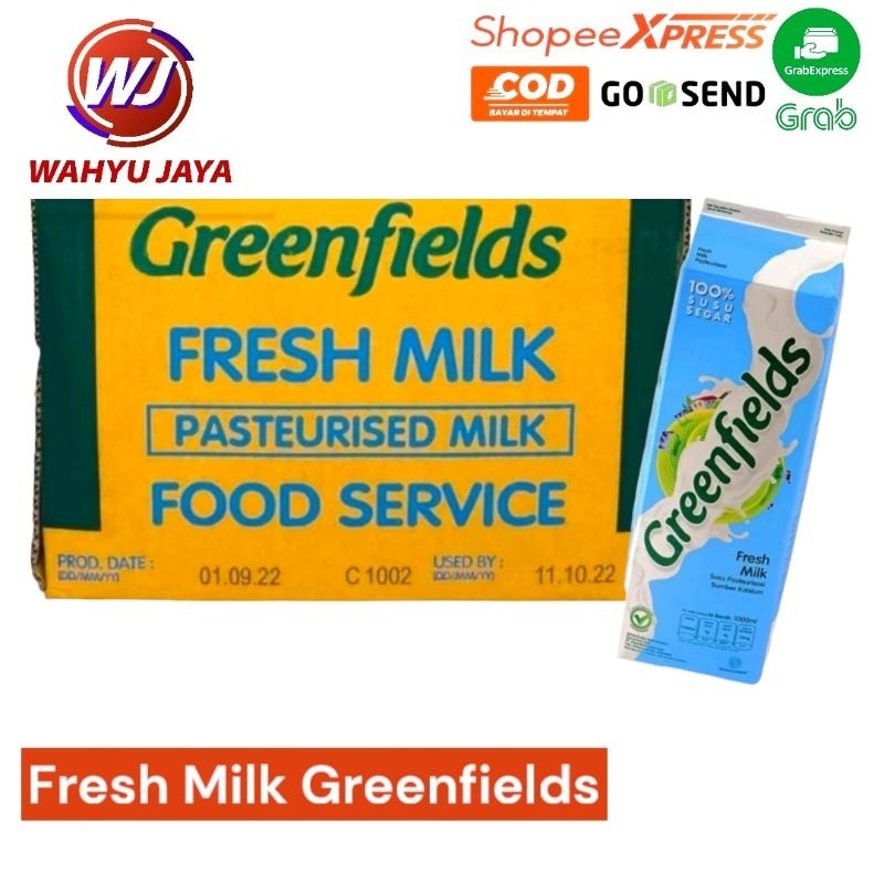 

New Greenfields fresh milk 1 liter / SELALU READY SILAHKAN PESAN BARANG FRESHPremium