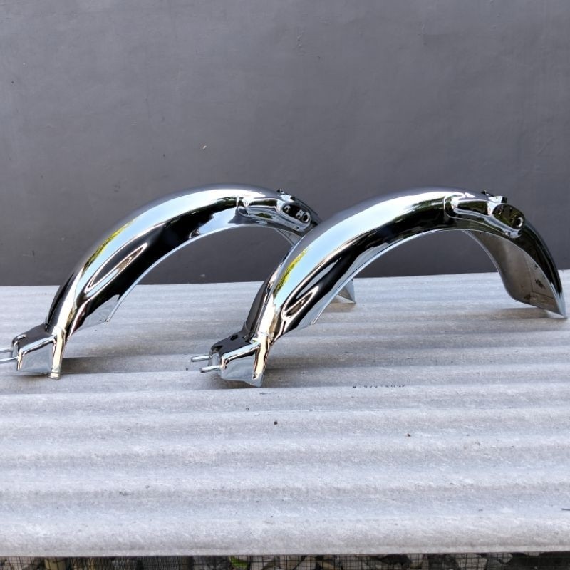 SLEBOR SPAKBOR BELAKANG CB125 PRES NGANJUK CHROME SLEBOR CB NGANJUK PRES CHROME DETILE