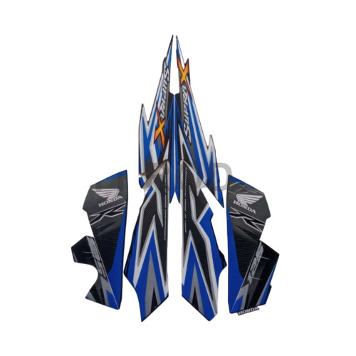 STIKER STRIPING MOTOR SUPRA X 125 R 2013 LIS LES BODY SUPRA X 125 R 2013