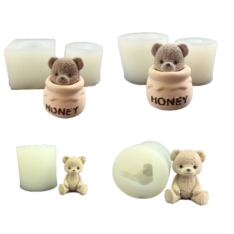 

Bear Shaped Molds Bear Resin Molds for DIY Soap Chocolate Cake Fondant Decorations Muffins Mousses Dropshipping