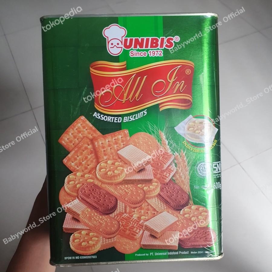 

Unibis All In Assorted Biscuit Kaleng Biscuit Aneka Rasa Ukuran 600gr / 235gr