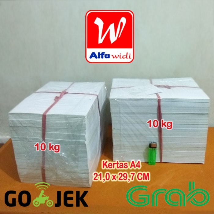NEW 10 kg Kertas HVS Bekas Ukuran A4/f4 SATU SISI MASIH KOSONG PREMIUM