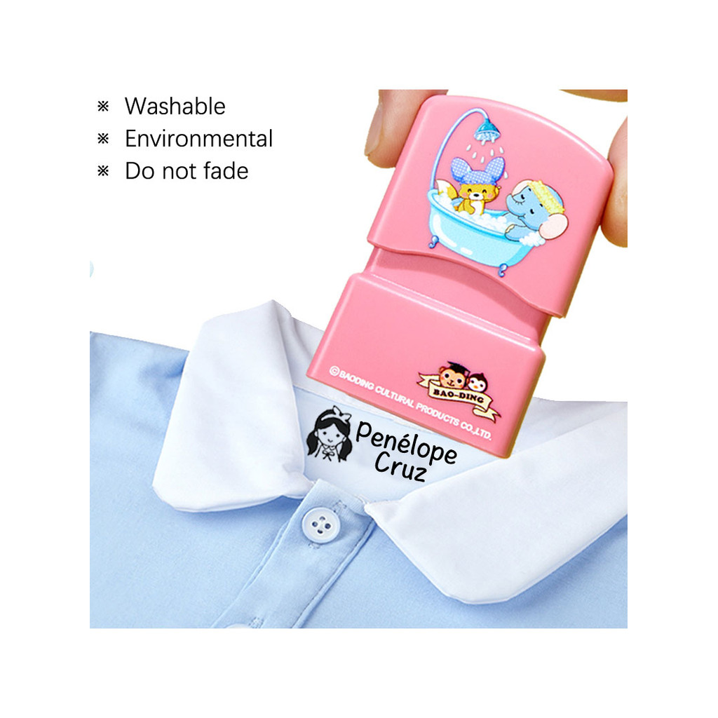 

Custom Stamp For Clothing DIY Logo Name Stamp For Clothes Boys Girls Teacher Student Customized Seal For Shopper No Fade 01-08