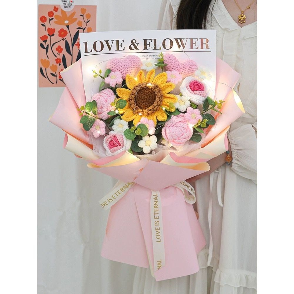 

Kertas Buket Bunga Kertas Cellophane Happy Valentine Days / FOREVER LOVE / LOVE & FLOWER