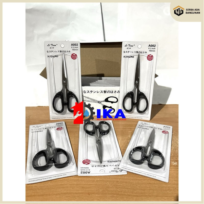 

SAB Grosir 1 Box = 12 Pcs Gunting Scissors Besar / Alat potong cutter tajam serbaguna