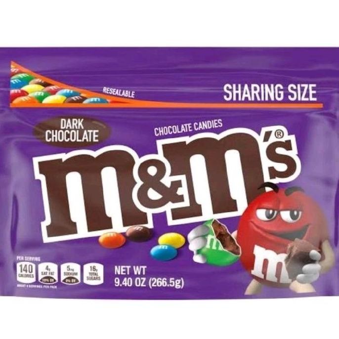 

M&M's Chocolate Candies Sharing Size Rasa Dark Chocolate Import