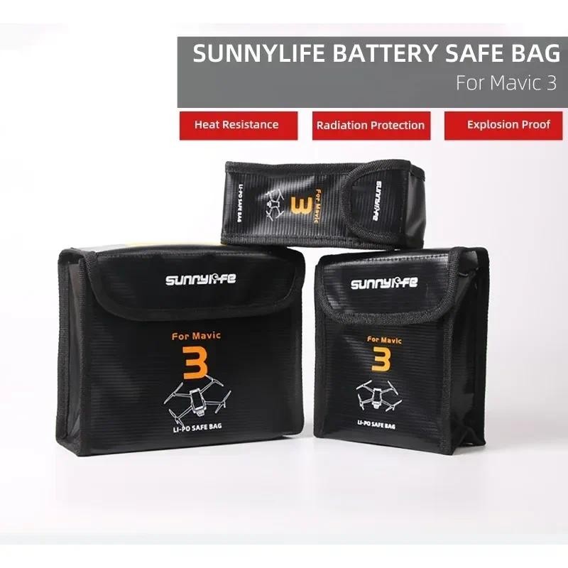 Battery Safe Bag Fireproof Safety Charging Storage Bag Compatible with DJI  3 Pro Classic RC Drone