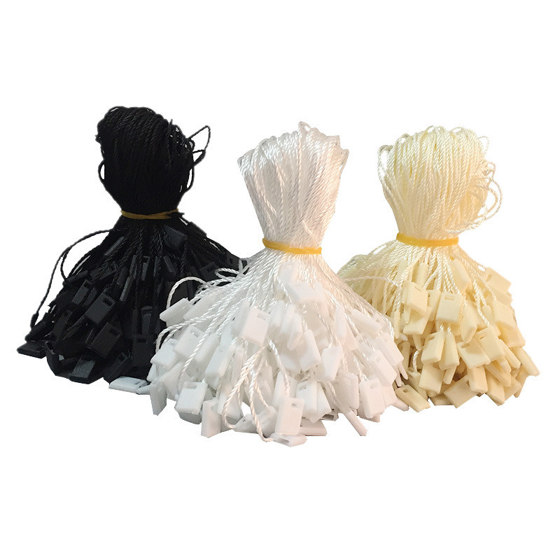 

100PCS Square Hanging Grain Single Plug Tag Lanyard