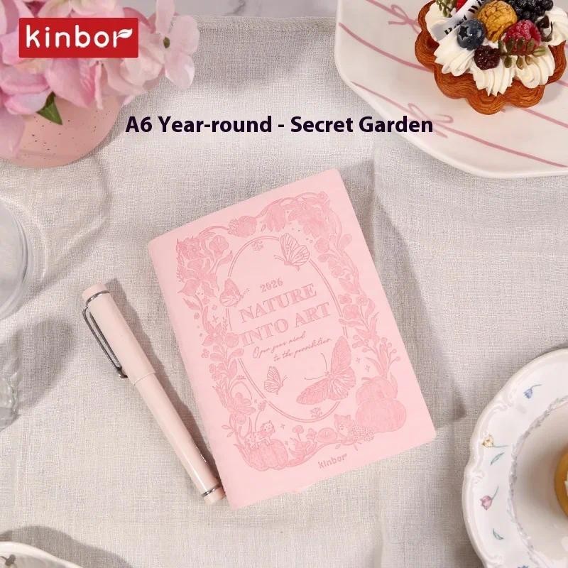

New Kinbor 2026 Annual Agenda Planner Notebook A5/A6 School Diaries, Monthly,Weekly,Daily Planners Handbooks Note Taking Book