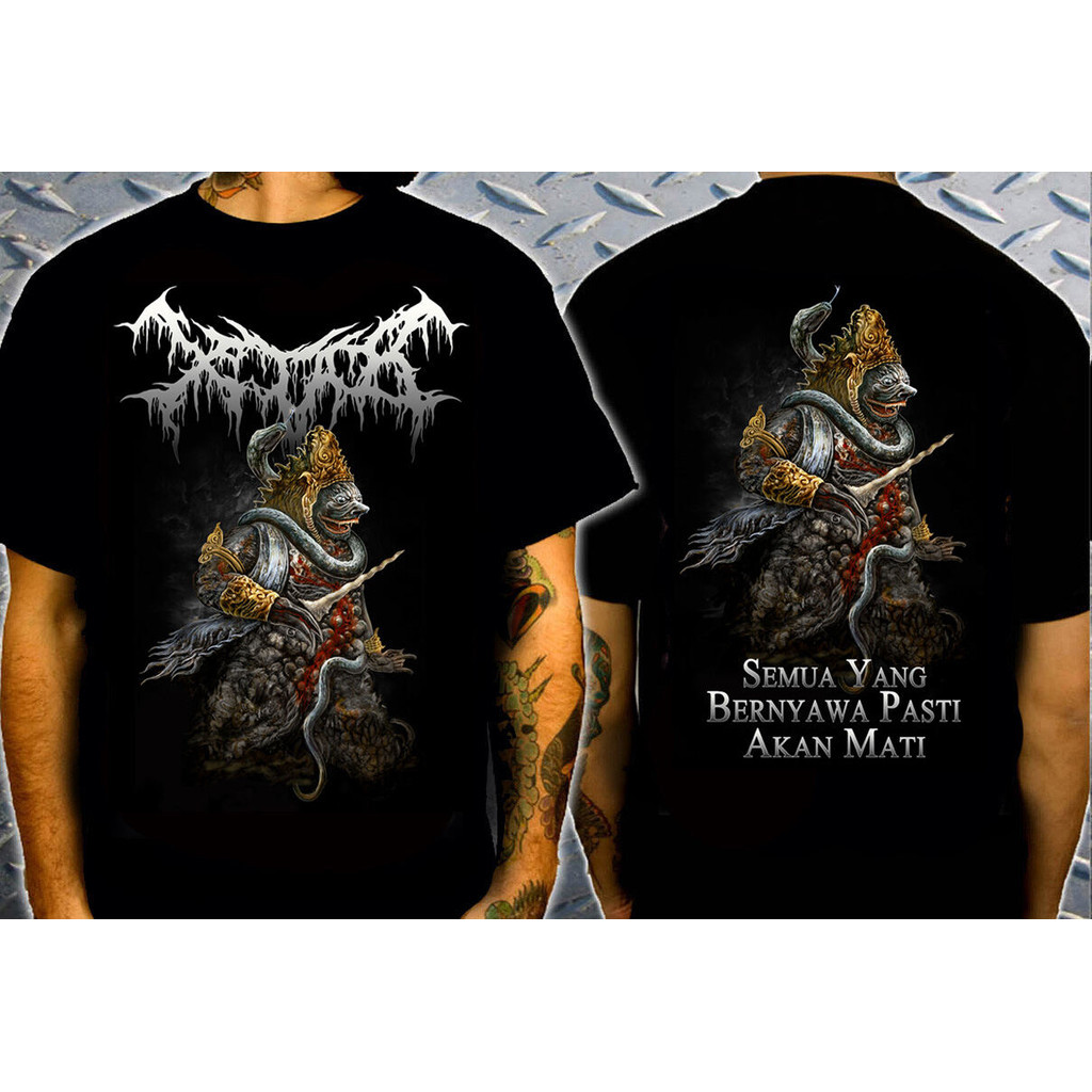 Kaos XTAB - BERNYAWA Premium tshirt kaos band metal deathmetal xtab distro baju kaos pria