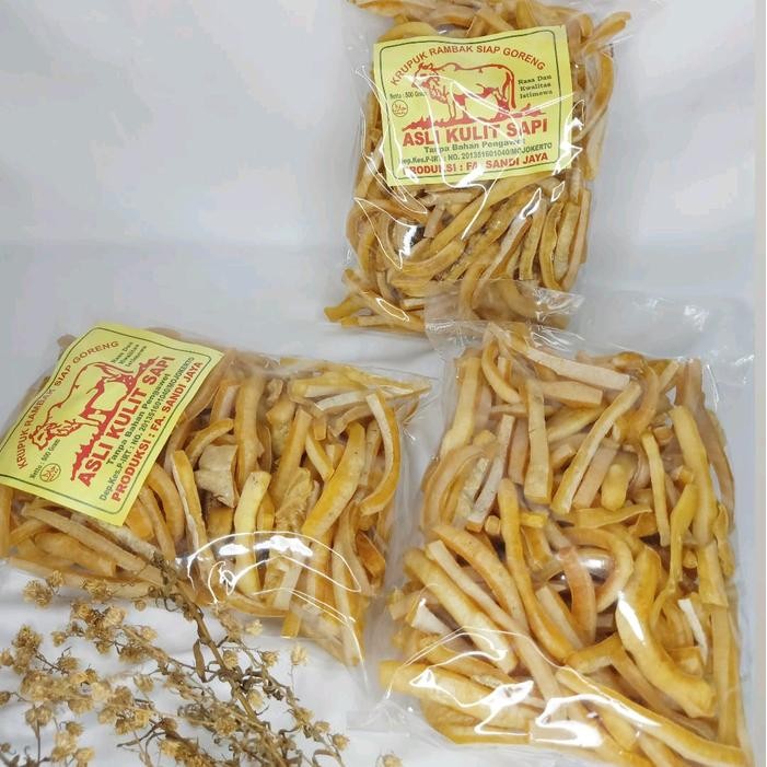 

Rambak Kulit Sapi Stik Tebal 1kg - -