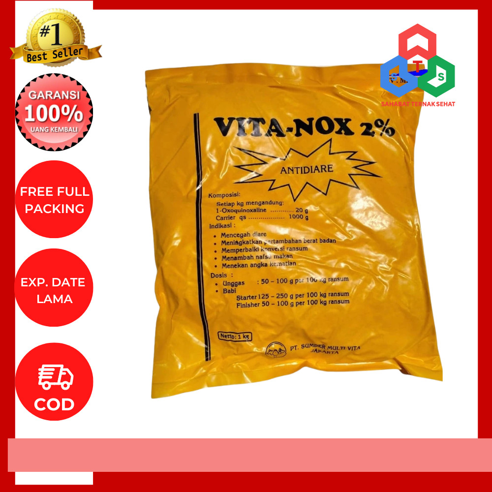 Vitanox 1 kg - Premix Pemacu Pertumbuhan & Penambah Berat Badan Hewan