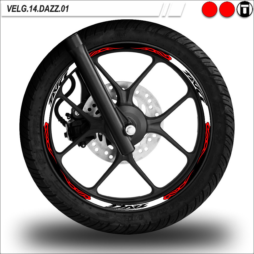 STICKER VARIASI VELG MOTOR RING 14 SEMUA TYPE TVS DAZZ 01