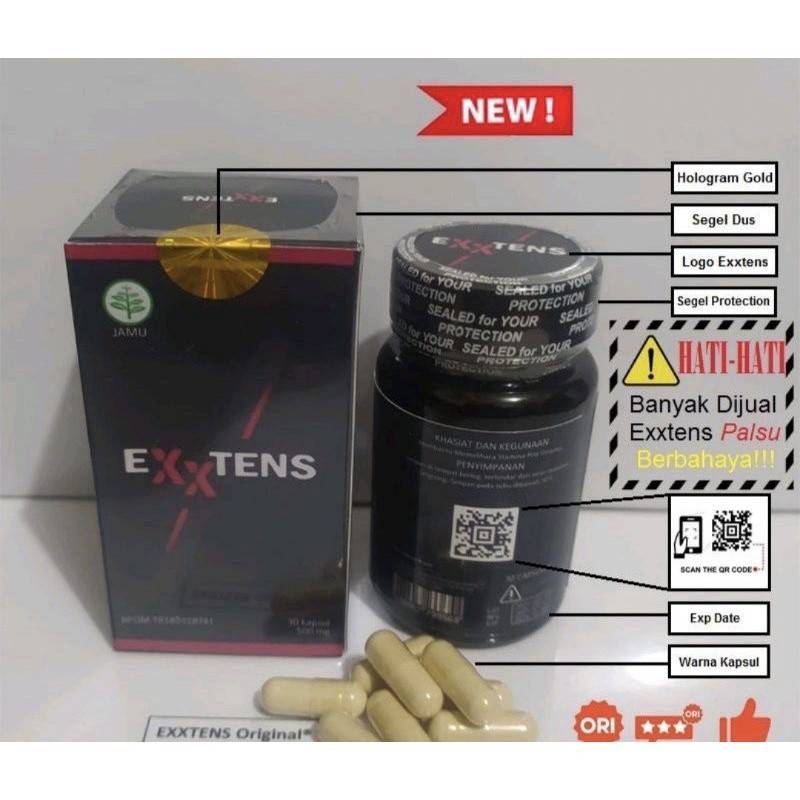 (GRATIS ONGKIR)Exxtens Original Herbal Untuk Pria Alami 100% Asli(Bisa COD)