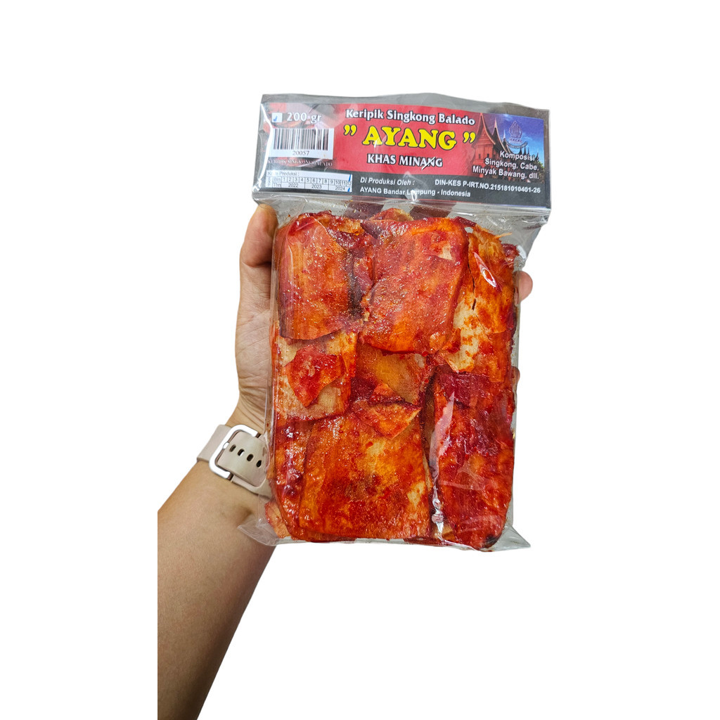 

Kripik Singkong balado AYANG Pedas Khas Minang 200 Gram