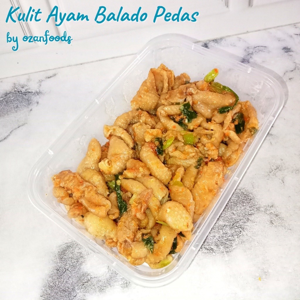 

Kulit Ayam Balado Pedas