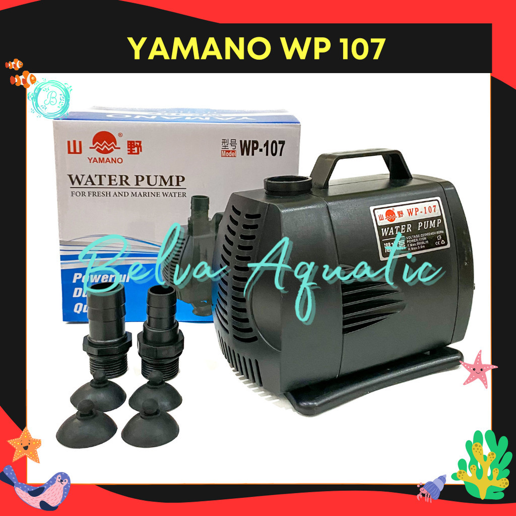 YAMANO WP 107 Pompa Air Celup Aquarium Kolam Besar 115 Watt