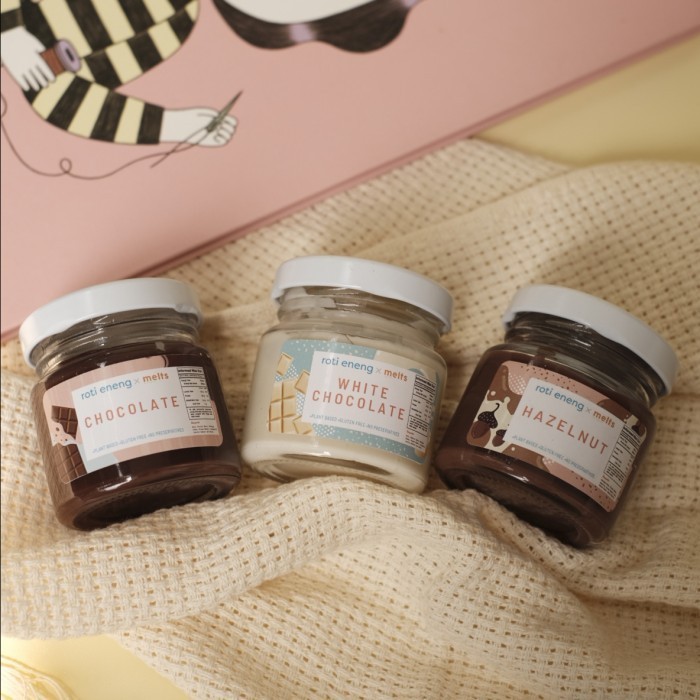 

[[ K23 - BEST SELLER Selai Mini Vegan Roti Eneng x Melts - White Chocolate ]]