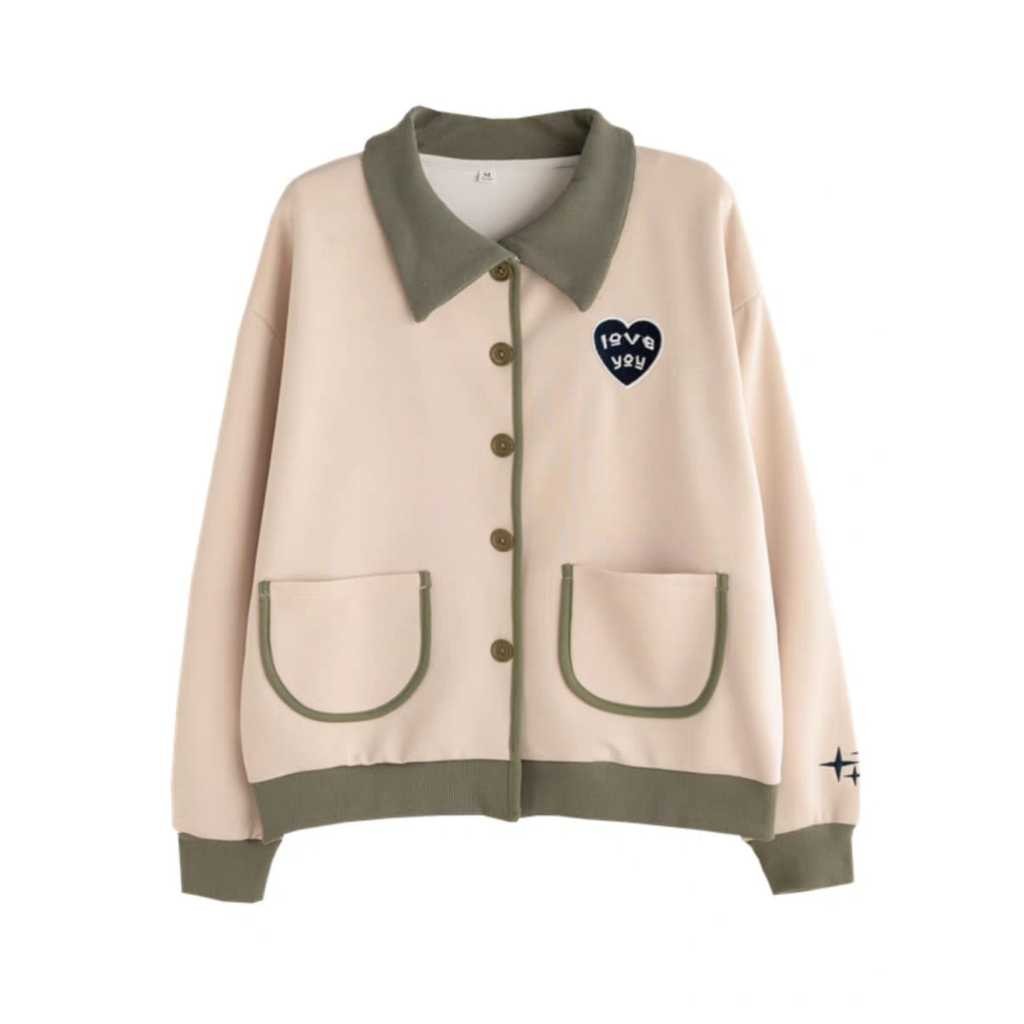 Baju Cardigan Wanita Kekinian Ootd Casual Fashion LOVE YOU  Murah Keren Premium