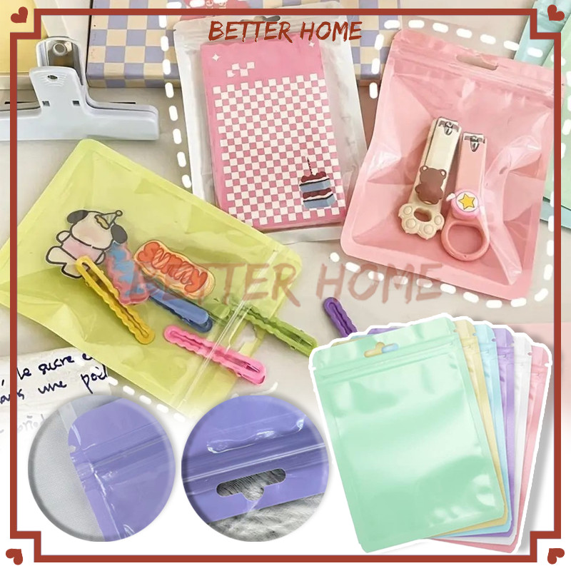 

(5PCS) Kantong Ziplock Warna Warni/Plastik Klip Zipper Ziplock Sachet/Ziplock Bag Macaroon