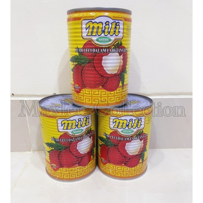 

MURMER MILI Lychee In Syrup 565 gr / Leci Kalengan / Lychees Kaleng - tanpa bubble