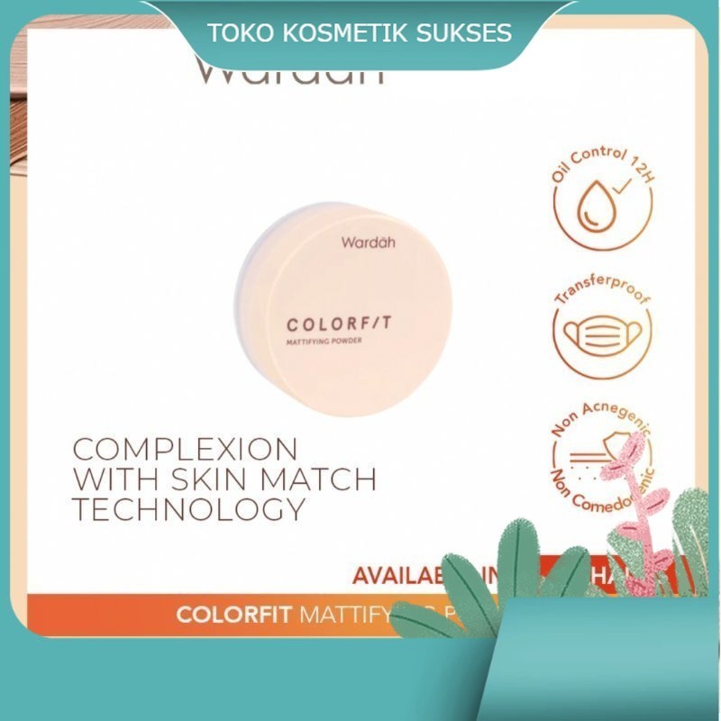 WARDAH COLORFIT MATTIFYING POWDER | bedak WARDAH