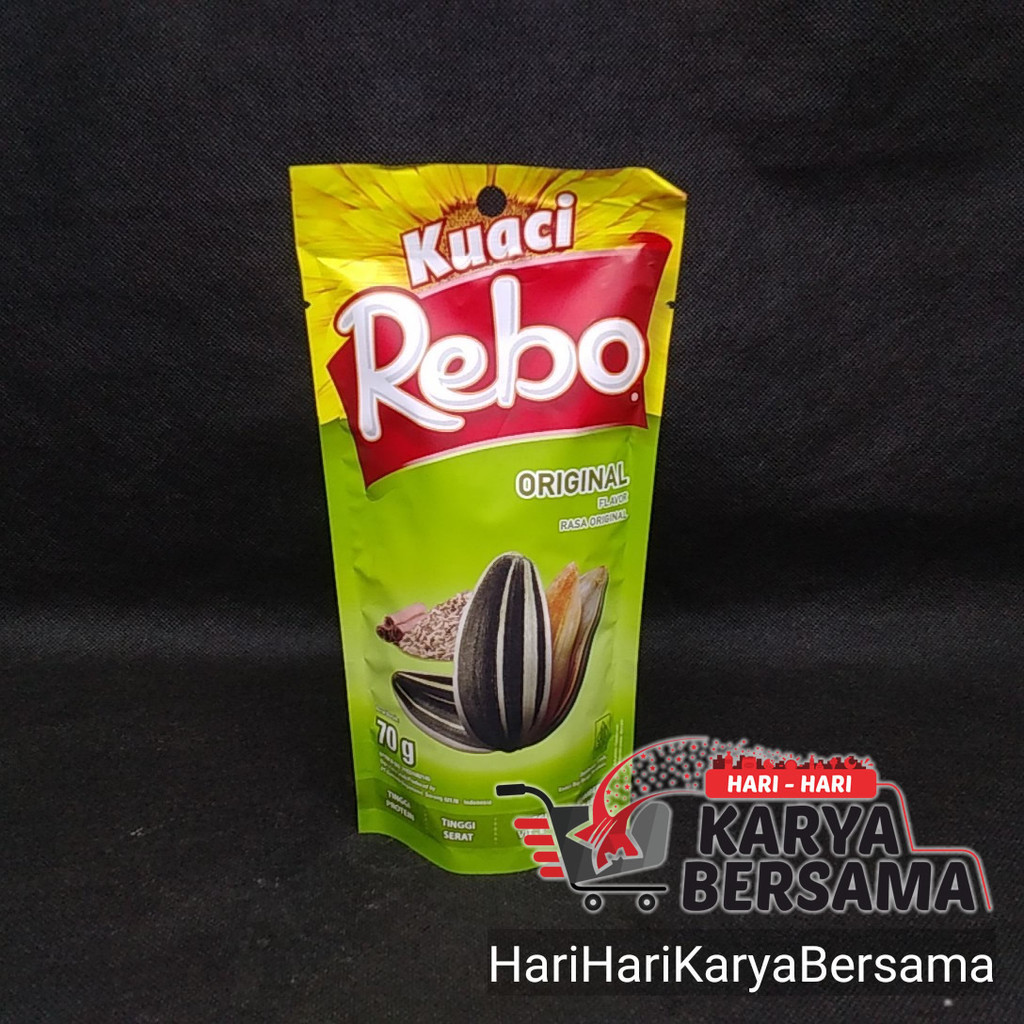 

KUACI REBO SUNFLOWER SEEDS ORIGINAL POUCH 70GR