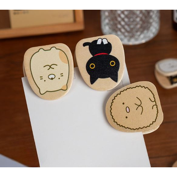 

Penjepit Buku Kertas ATK Paper Clip Kayu Motif Kartun Lucu