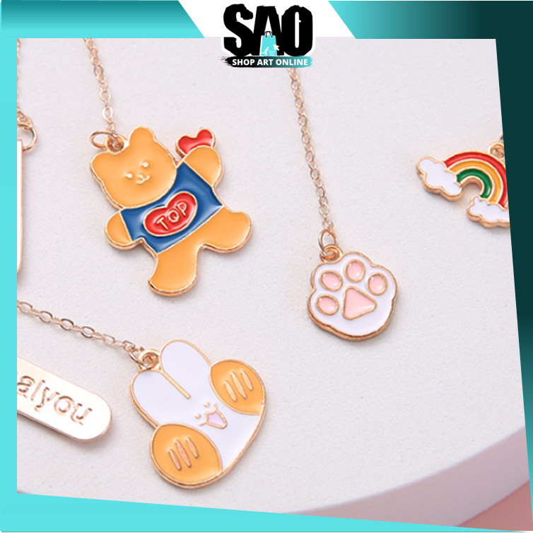 

SAO - 6278 Pembatas Buku Gaya Korea / Paper Clip Karakter Metal