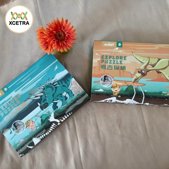 Large Explore Puzzle Jurassic & period/small Jurassic mammoth - small