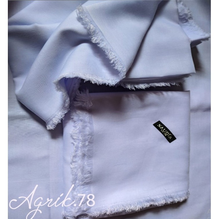 Ansania Saudia Rawis Warna Putih Sekolah/Hijab kerudung segi empat. - Putih, All Size