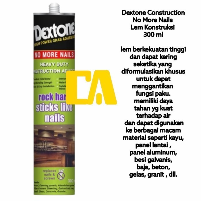 

LEM DEXTONE NO MORE NAILS 300ML Botol