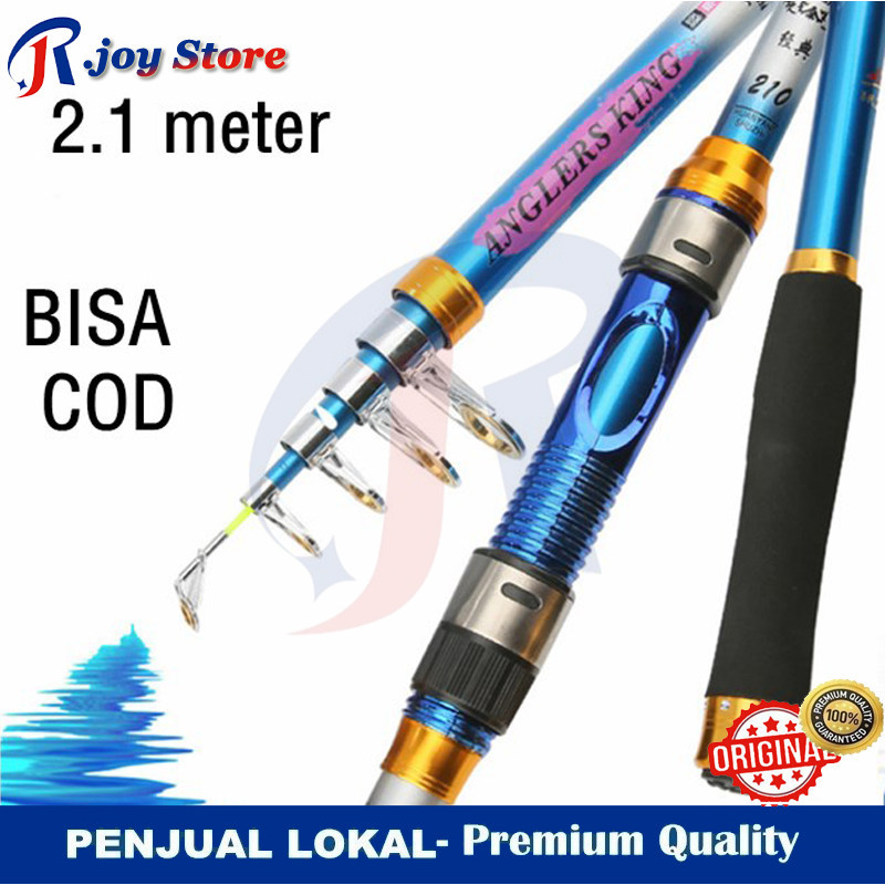 R.joy-Yuelong Joran Pancing Portable Telescopic Epoxy Resin 3 meter /7  2.7M/6  2.1M/5 Section Tongk