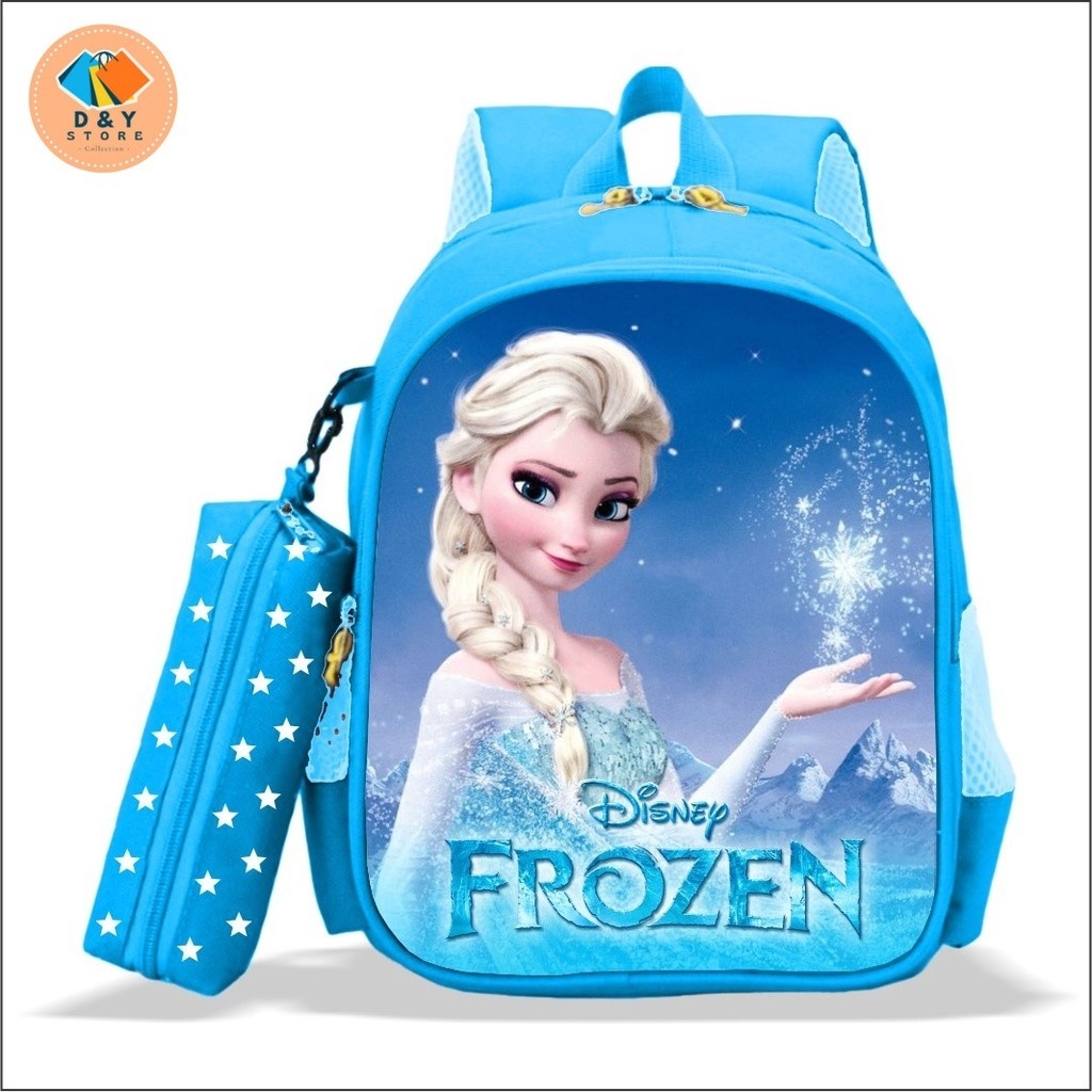 Tas Anak Perempuan Karakter FROZEN ELSA  Kualitas PREMIUM 2022 NEW Tas Anak Perempuan Sekolah SD TK 