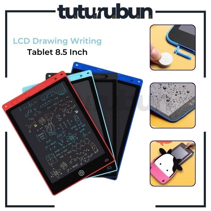 LCD Drawing Writing Tablet 8.5 Inch Aipet Mainan Papan Tulis Anak Belajar Edukasi