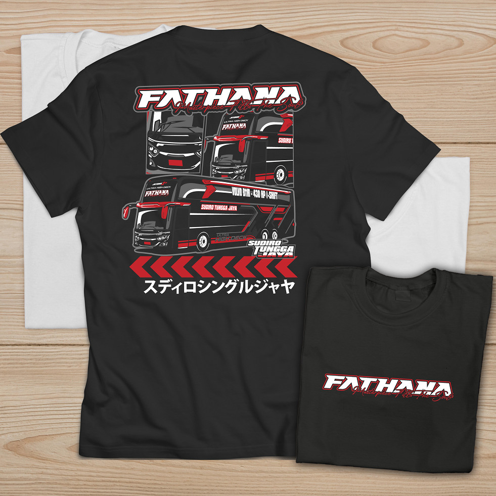 Kaos Bis Bismania Sudiro Tungga Jaya STJ Fathana / kaos bus STJ FATHANA / BAJU BUS STJ FATHANA / NEW